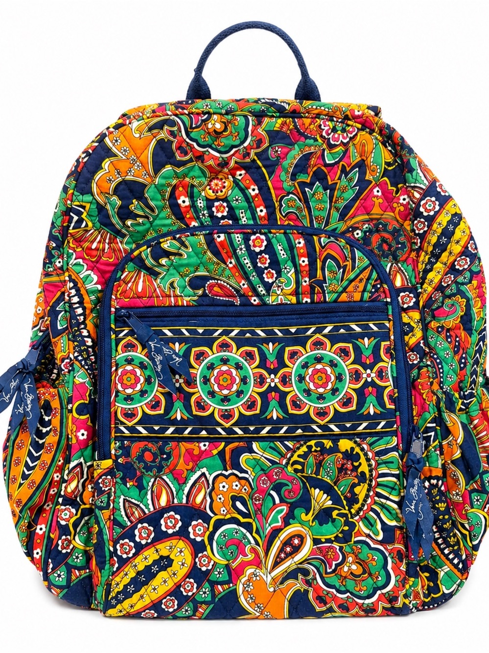 Vera Bradley Quilted Campus Backpack in Venetian Paisley